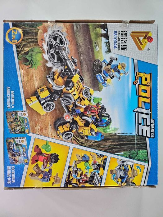 Set constructie, tip lego, Politia padurii - 2 IN 1