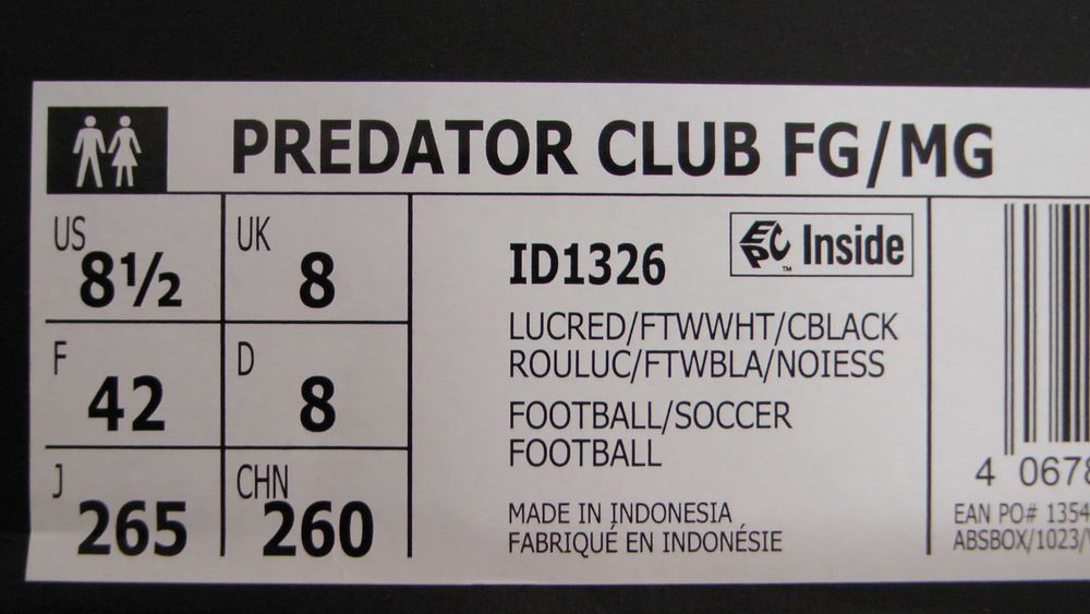 Ghete fotbal crampoane NOI Adidas Predator Club marimea 42