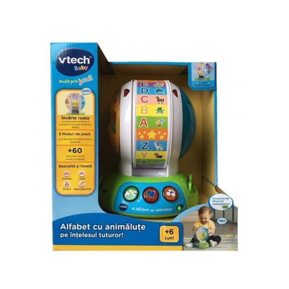 Jucarie bebelusi Vtech - Roata Alfabet cu animalute