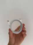 Cablu date APPLE, USB-C - Lightning, 1m, alb