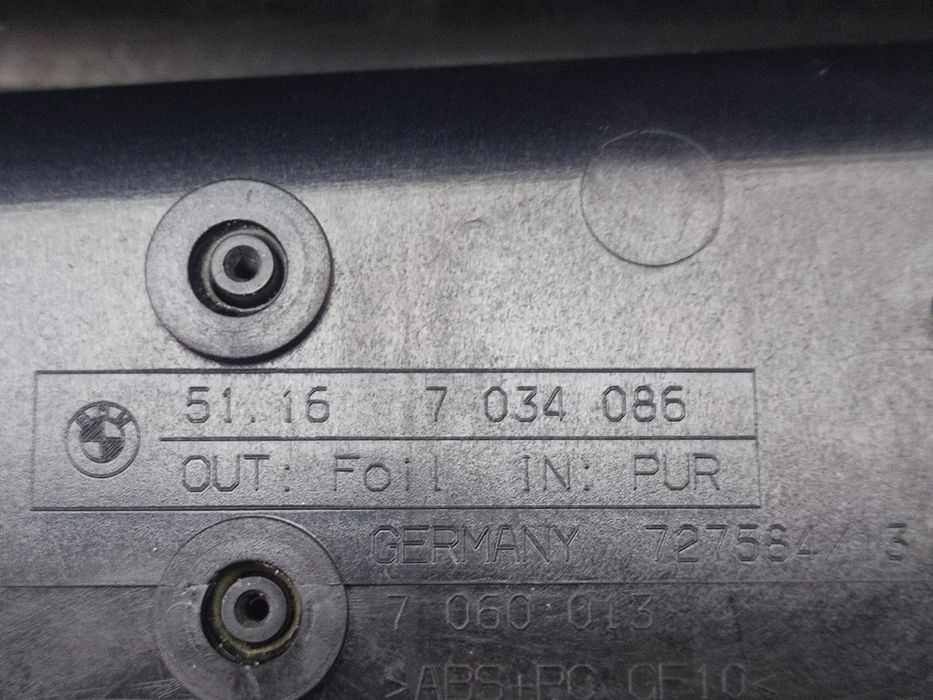 Consola centrala cotiera 7034086 BMW Seria 5 E60/E61 [facelift] [2007