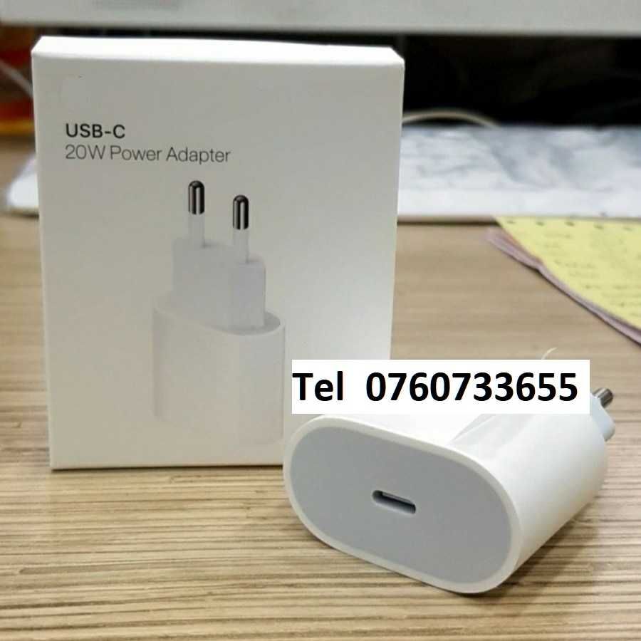 adaptor priza retea 20w fast charge incarcator iPhone 15 14 13 12 11 X