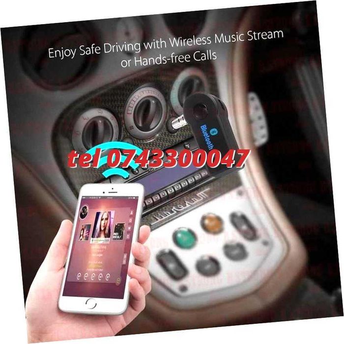 Modulator Bluetooth Audio Receiver Adaptor Jack 35mm Stereo Handsfr