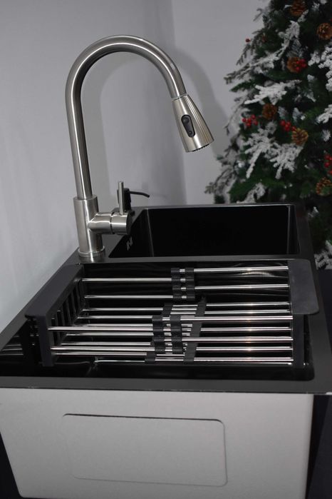 REDUCERE Chiuveta bucatarie inox 2 cuve gri inchis TRANSPORT GRATUIT