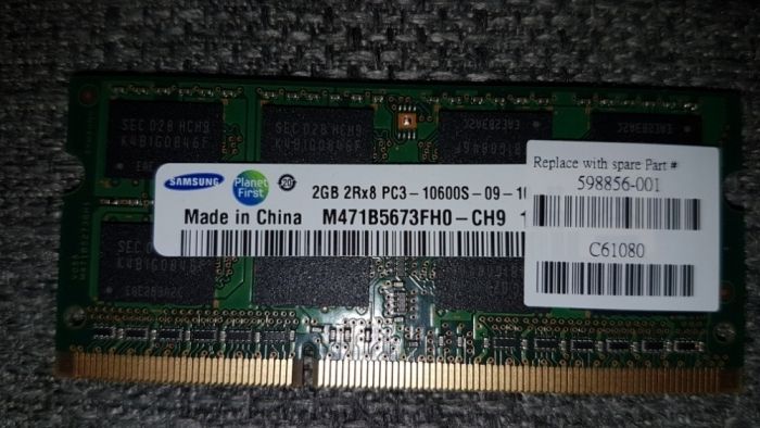 Ddre3 2×2GB 1333 Mhz Samsung