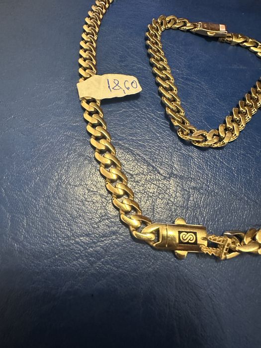 Vind-Schimb Lant +Bratara Monaco 14k