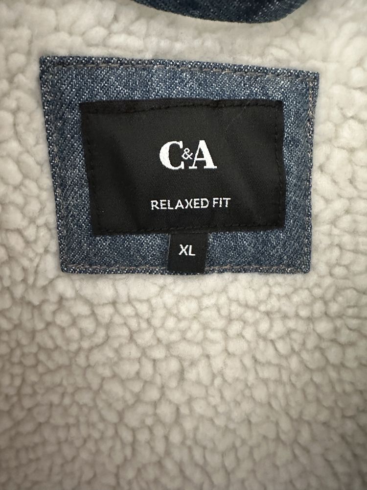 Зимно дънково яке C&A, XL размер