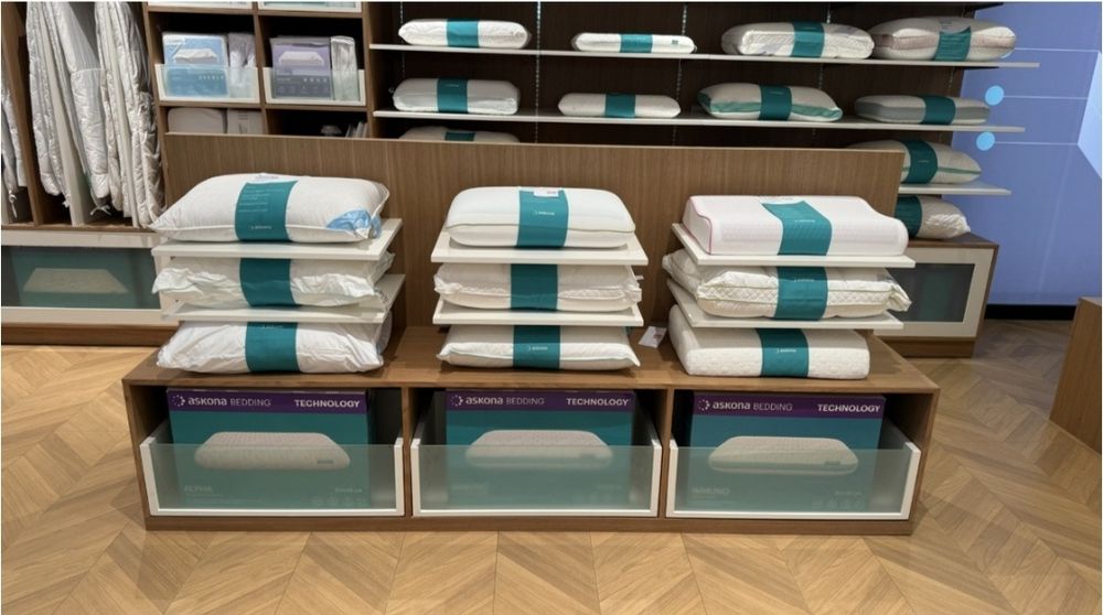 Ортопедические подушки с эффектом памяти.