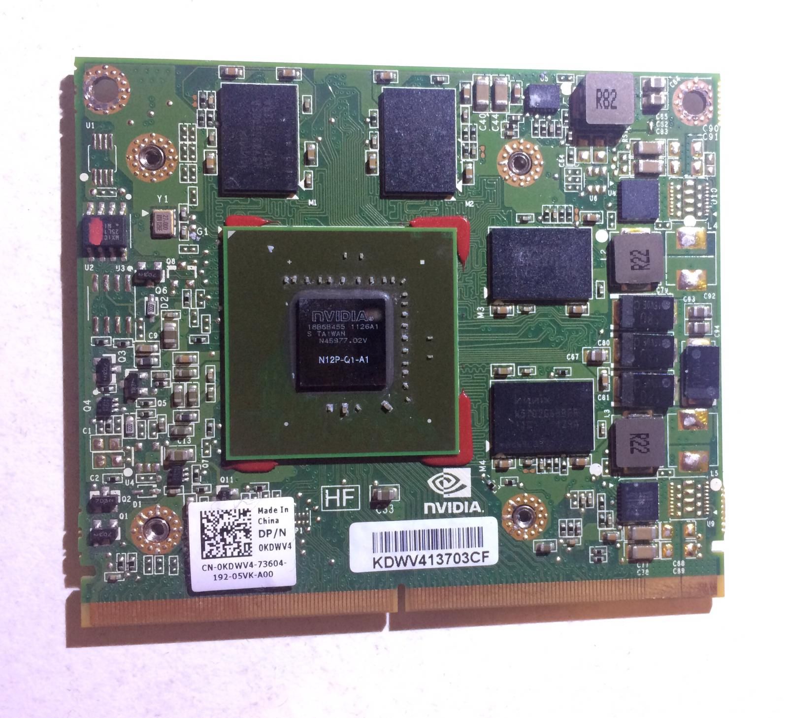 Placa video laptop Nvidia Quadro 1000m N12p-q1-a1 2GB