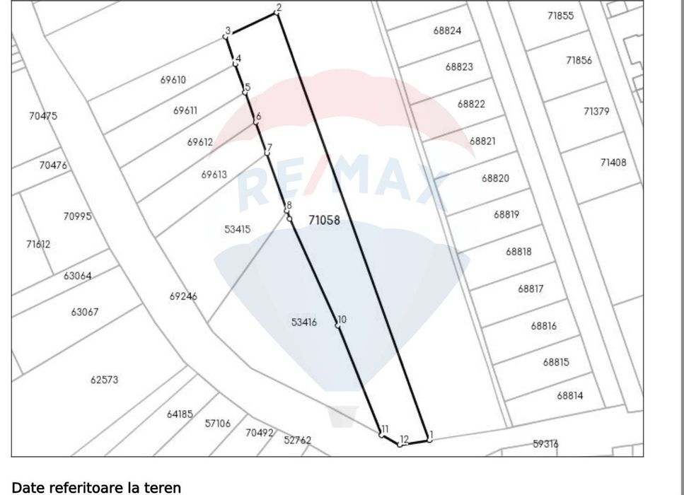 Teren Dezmir 2900 mp de vânzare, strada Trandafirilor, 0% Comision