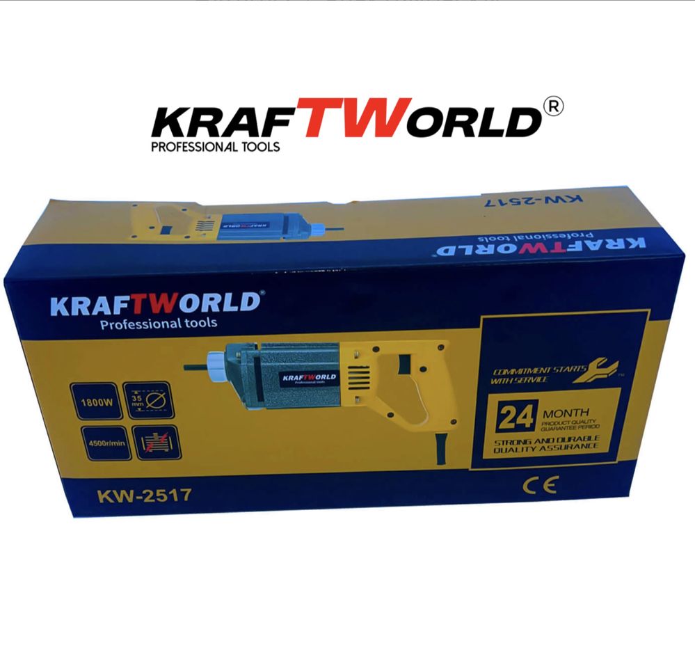 KraftWorld Иглен Вибратор за Бетон