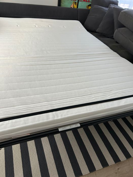 триместен диван, с лежанка и табуретка с ракла  IKEA GRONLID