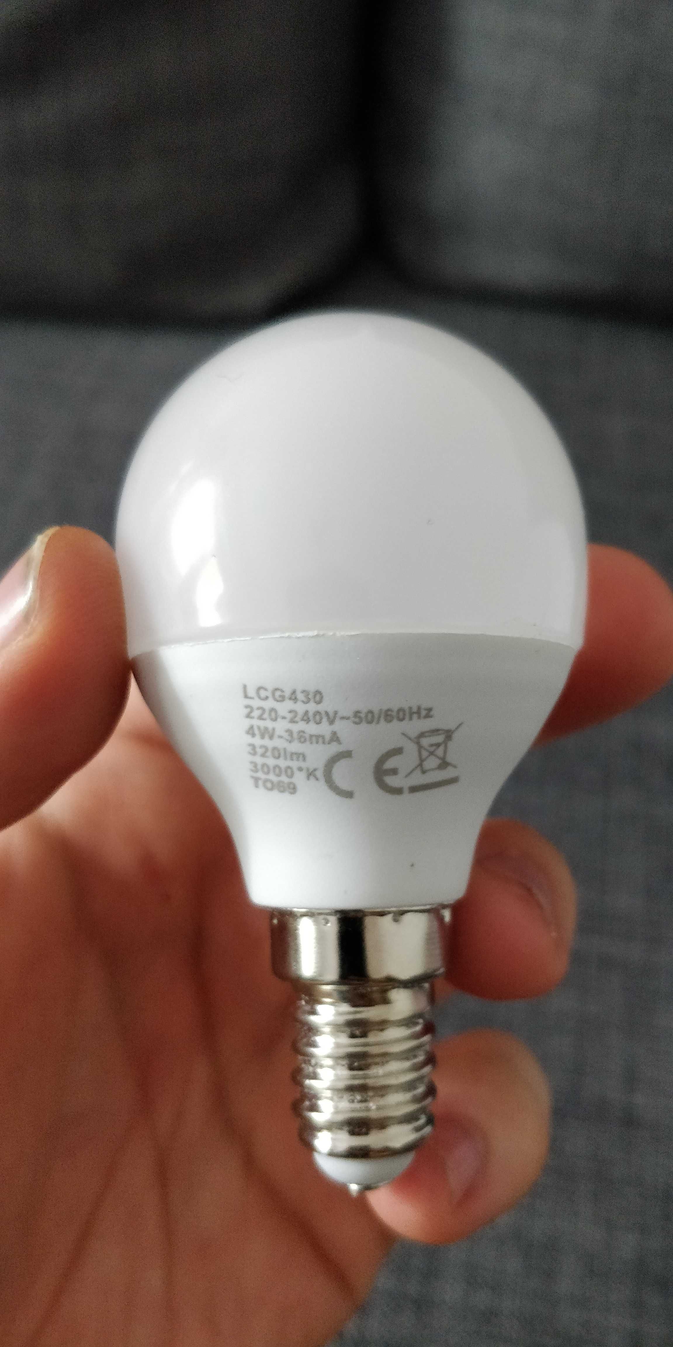 Becuri led E14, 4W, 3000K, noi