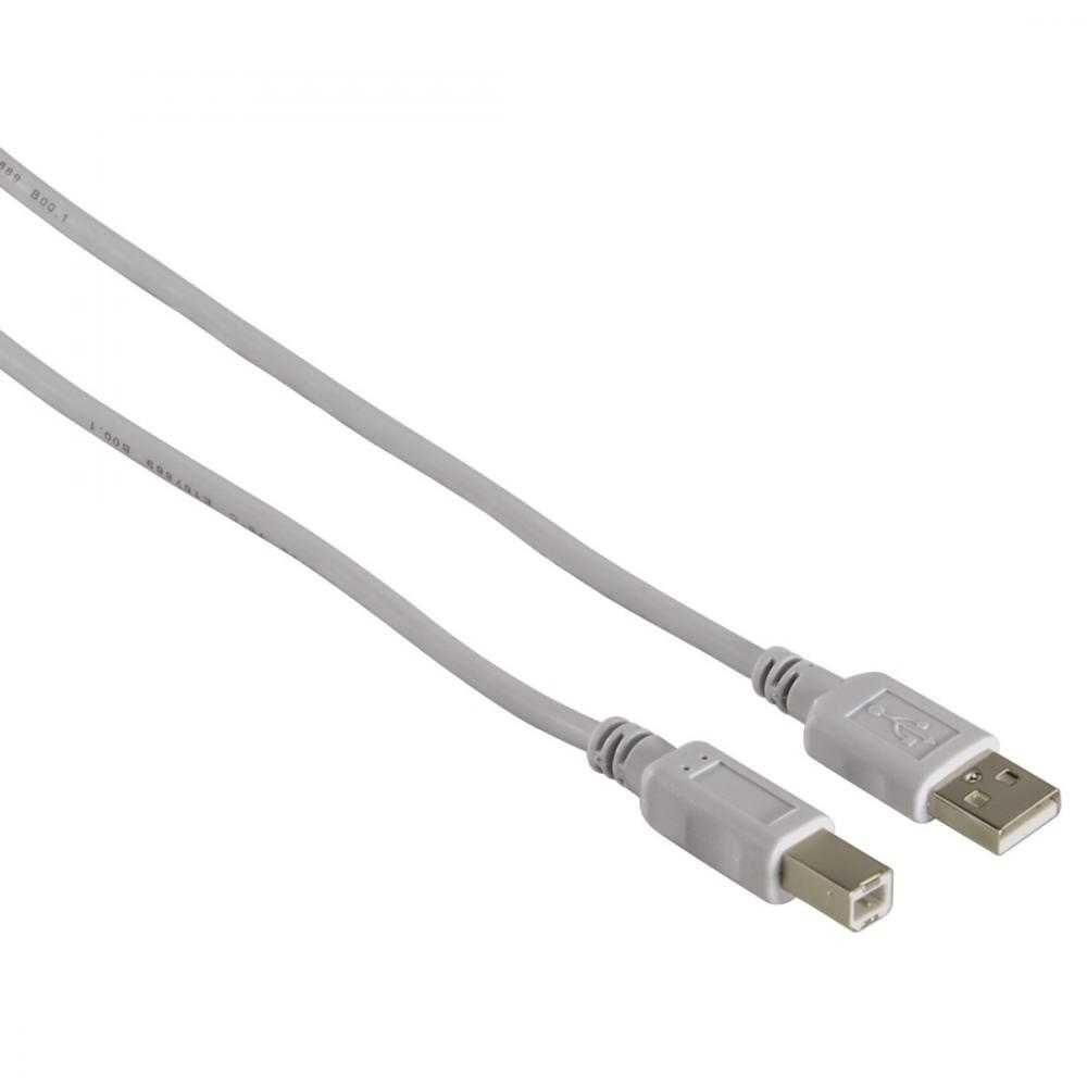 Кабел HAMA USB-A - USB-B, 1.5 м, HAMA-34694