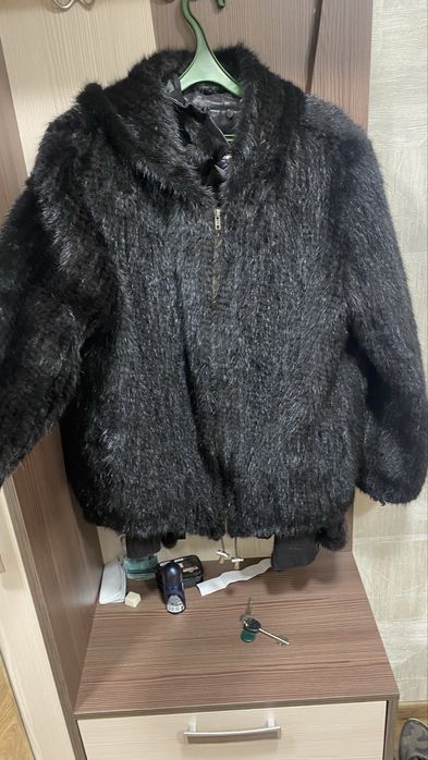 Норковая вязанная шубка 50-52