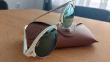 Очила Ray Ban със седефена рамка и зелено, тъмно  стъкло