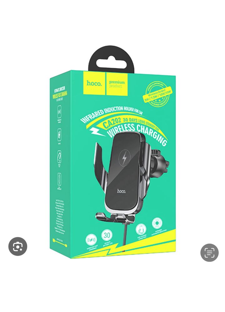 Incarcator Auto Hoco Wireless Suport Telefon Pentru Grila