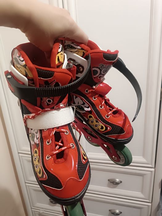 Ролики детские с сумкой наколенниками