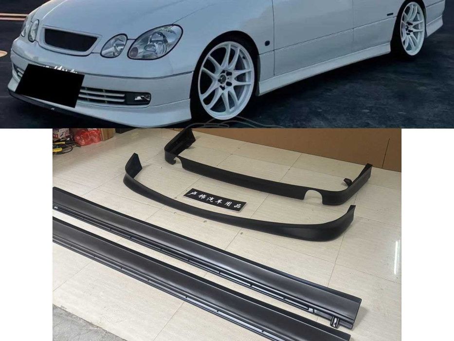 Обвес на Lexus GS и Тoyota Aristo 160 тюнинг губа и пороги пластик