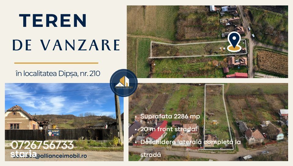Teren intravilan de vanzare – Dipsa