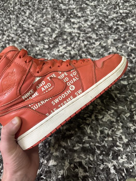 Jordan 1 orange (46) 100% original