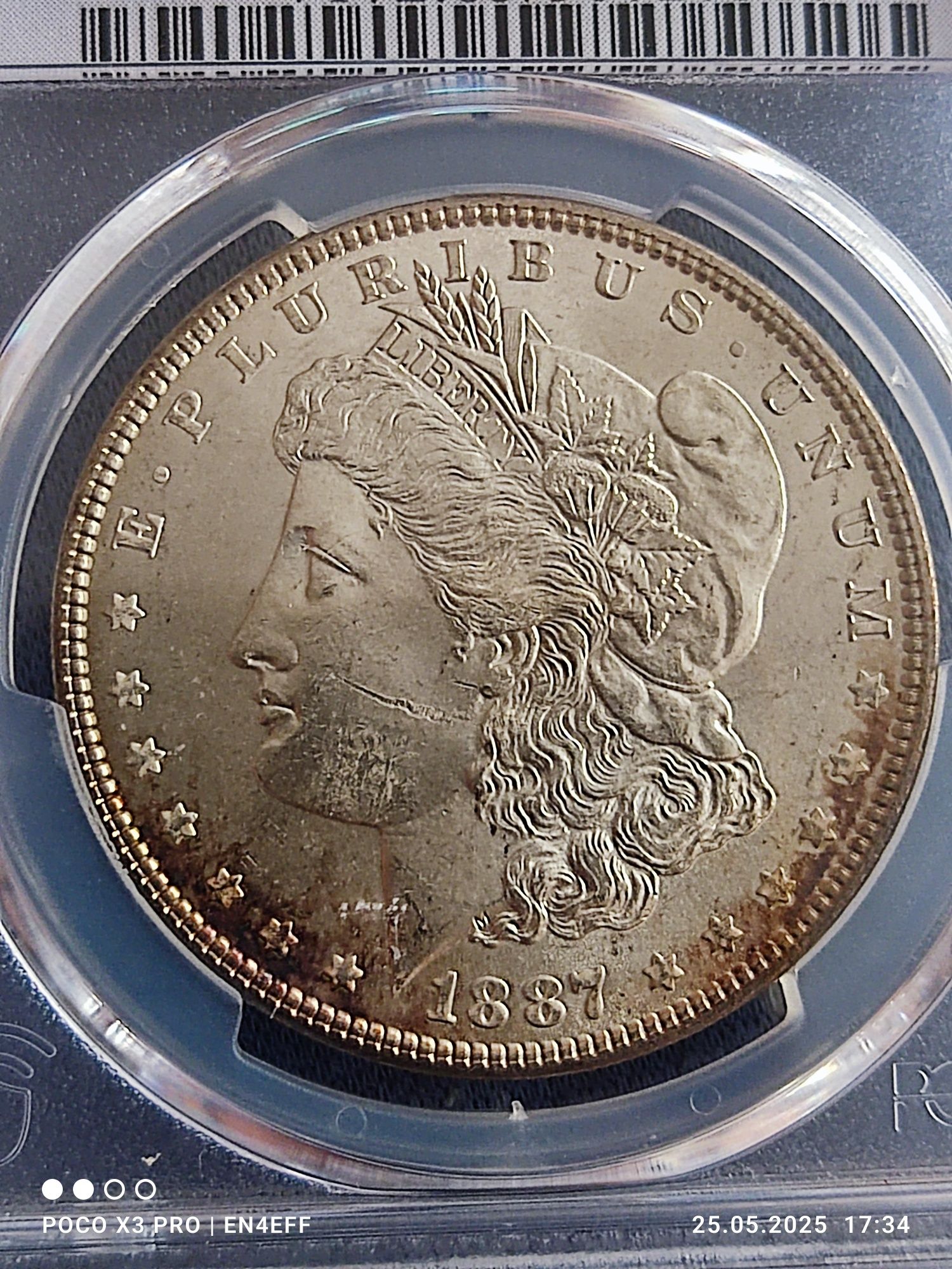 Dollar 1887 MS63 PCGS
