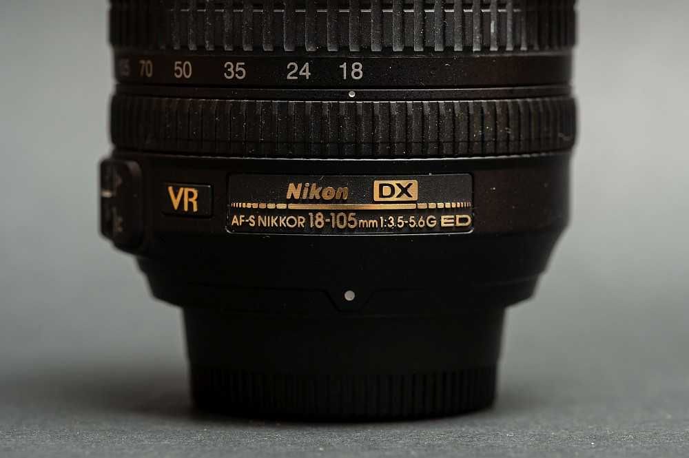 Vând obiectiv DSLR Nikon DX, AF-S Nikkor 18-105mm f3.5-5.6G ED VR