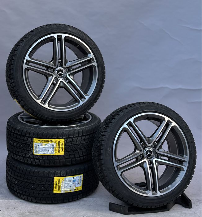 Оригинални джанти 19 цола mercedes с нови зимни гуми