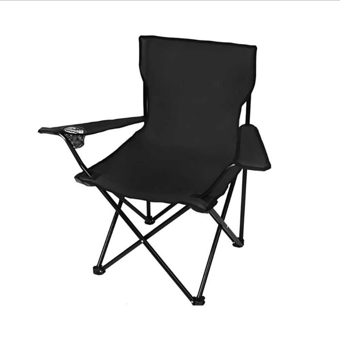 Scaun Camping pliabil cu cotiere, suport bautura, portabil