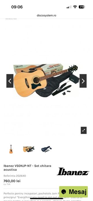 Set chitara acustica