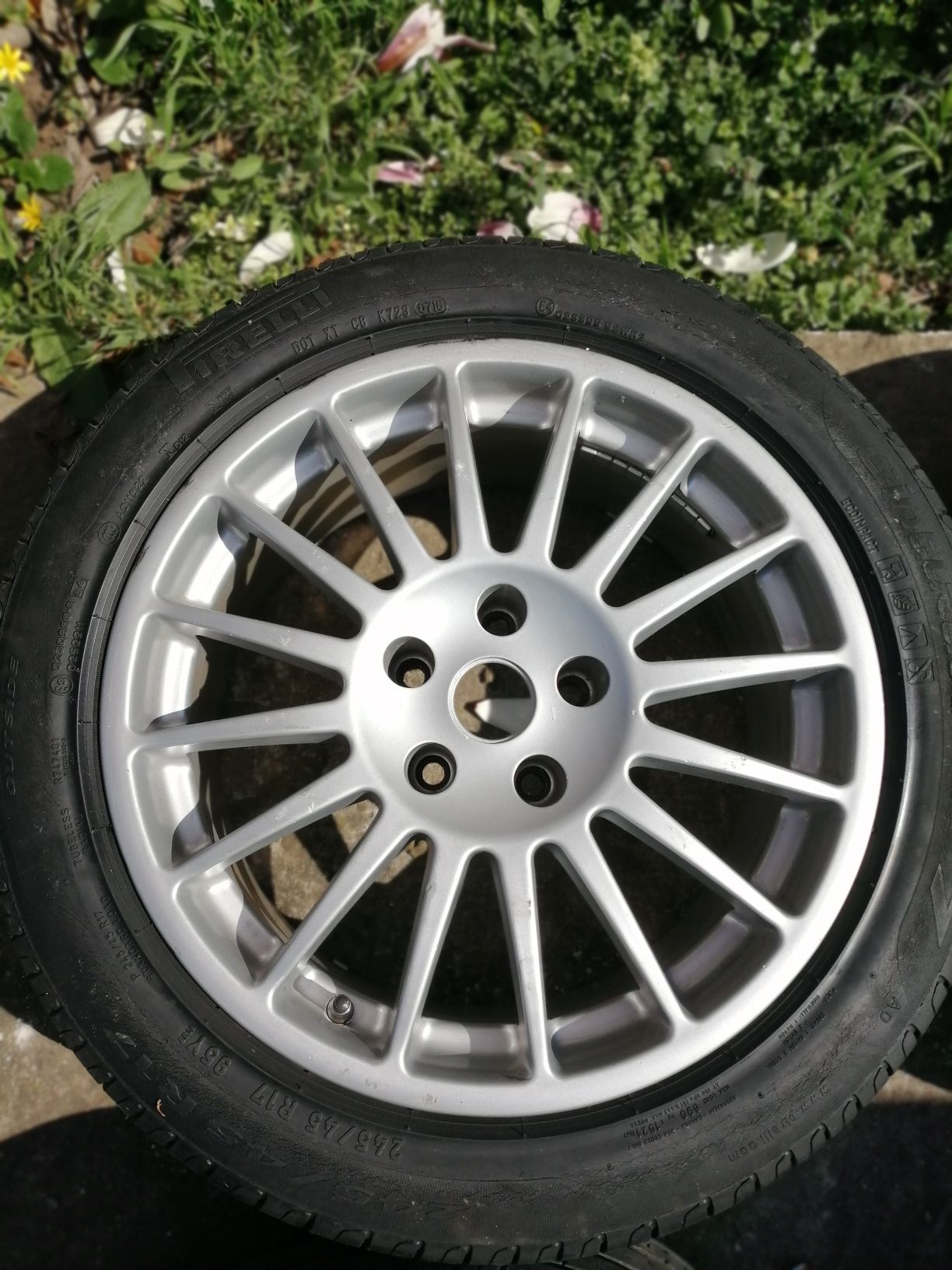 Vând jante aliaj model OZ RACING 5x112 r17, lățime 8j,et35