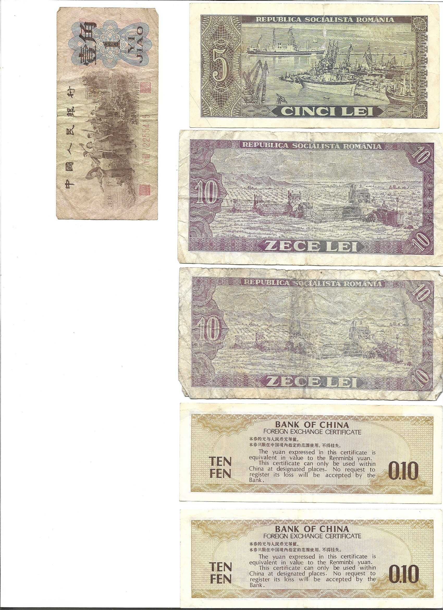 Bibelouri bancnote si timbre vechi