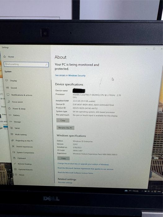 Laptop Dell Latitude E5470