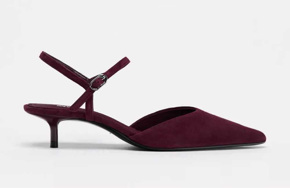 Бархатные туфли Zara