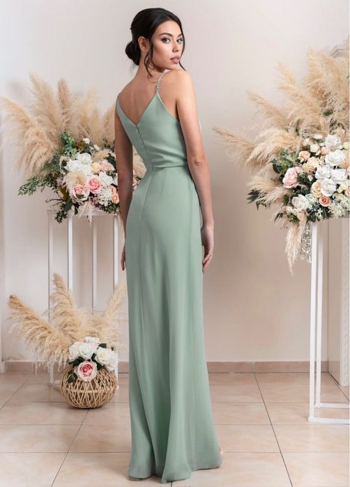 Зелена официална рокля