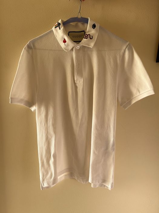 Tricou Polo Gucci Shirt With Snake Embroidery
