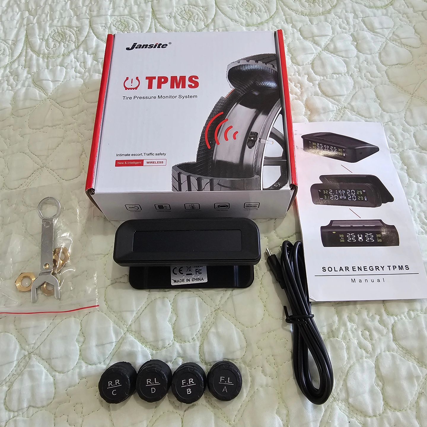 Jansite TPMS Sistem solar de control al presiunii în anvelope 22-87 PS