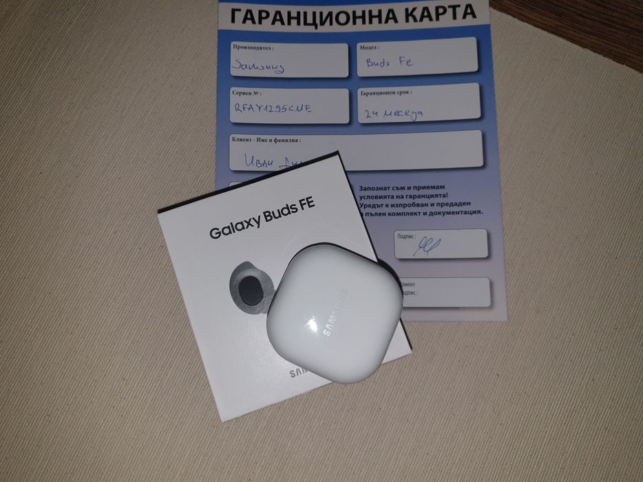 Bluetooth слушалки Samsung Galaxy Buds FE R400 - Graphite