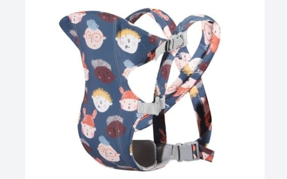 Кош за новородено, GOGOU, Памук, 24x31см, 0-15кг, Син