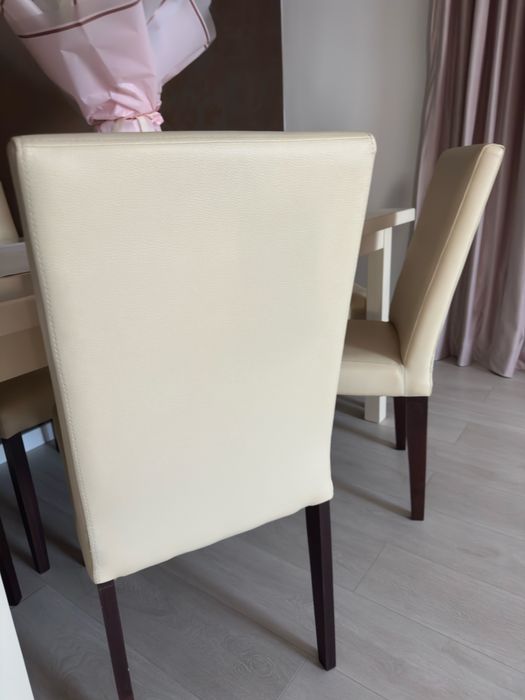 Masa MDF + 6 scaune piele ecologica