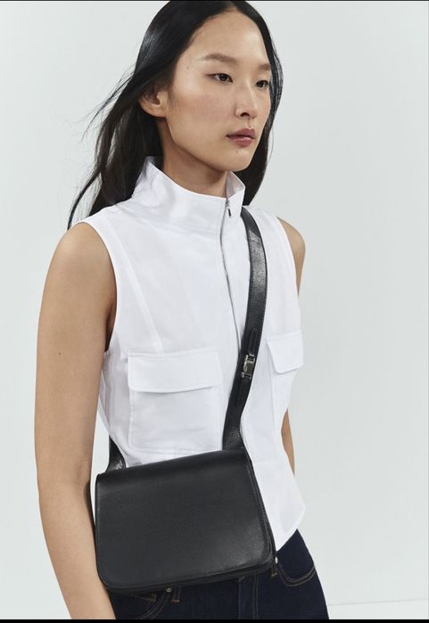 Сумка женская Mango Viciano из натуральной телячьей кожи.