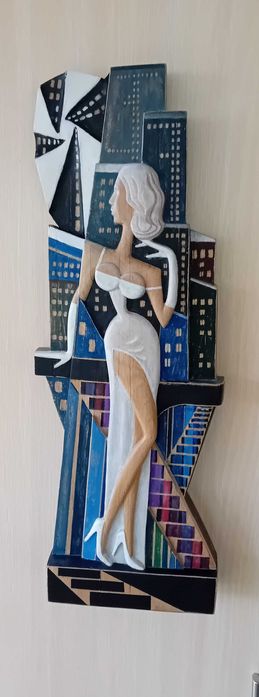 Пано. Авторска дърворезба.