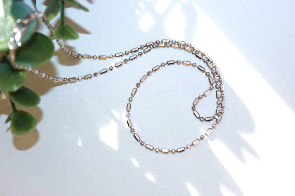 Цепь цепочка шарики, 45 см (Серебро, 925)