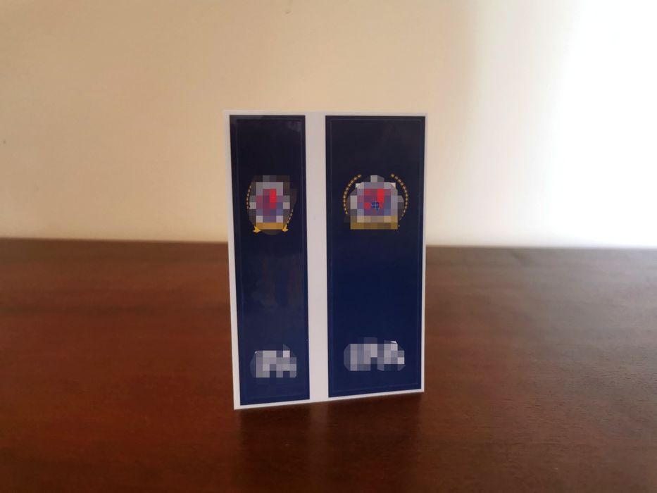 Autocolant Număr Mașină