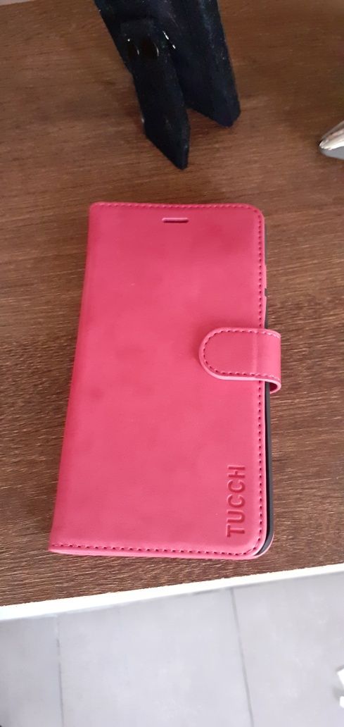 Husa telefon tip carte Tucch ptr Apple Iphone 7 plus,8 plus pink/roz