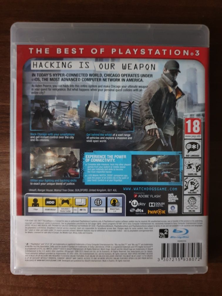 Watch Dogs Essentials PS3/Playstation 3