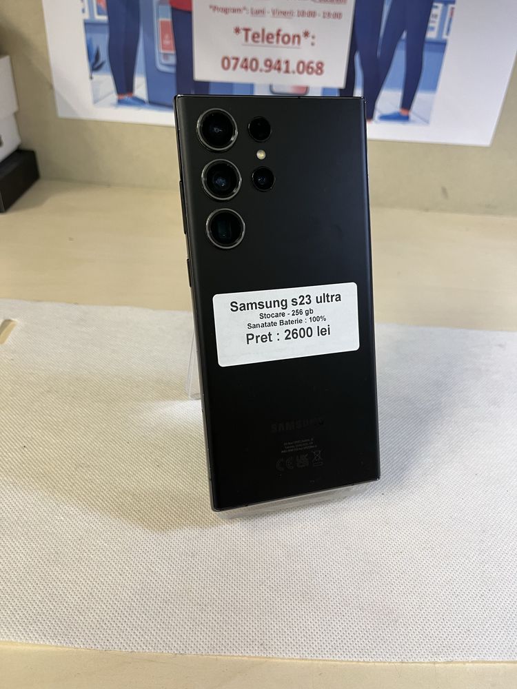 Samsung s23 ultra / 256 gb / 100% baterie
