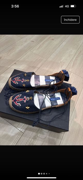 Espadrile denim Dolce Gabanna, originale ,36
