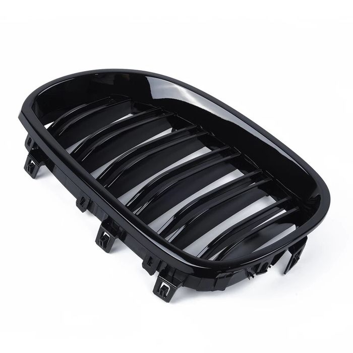 Set Grile grila Nari Fata Duble Bmw M Seria 5 e60 e61 Negru Lucios