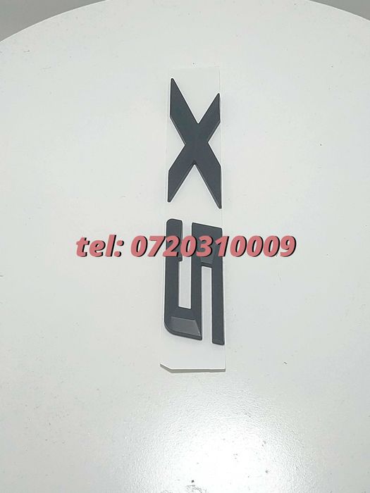 Emblema X5 Pentru Spate Portbagaj Bmw Negru Mat